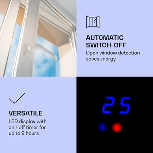 Klarstein Klarstein Studio Light & Fire 2 Smart kominek 1000/2000W MDF sterowanie przez Wi-Fi ACO7-Studio L&F 2 B - Kominki elektryczne - miniaturka - grafika 4