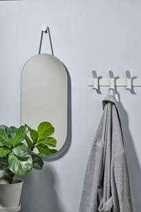 ZONE Denmark ZONE Denmark A-SERIES Owalne Lustro Ścienne - Białe 10810 - Lustra - miniaturka - grafika 3