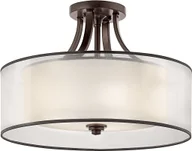 Lampy sufitowe - Kichler Lacey lampa sufitowa brązowa KL-LACEY-SFM-MB - KL-LACEY-SFM-MB - miniaturka - grafika 1