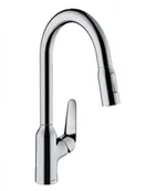 Baterie kuchenne - Hansgrohe Focus M42 Bateria kuchenna z wyciąganą wylewką sBox chrom 71820000 - miniaturka - grafika 1