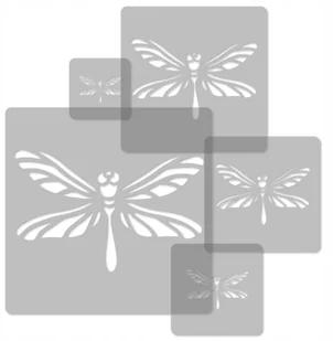 Szablony Malarskie Wielorazowe 5 szt // Ważki - Szablony malarskie - miniaturka - grafika 2