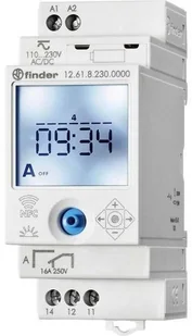 Finder Cyfrowy programator tygodniowy seria 12 12.61.8.230.0000 90 264 V DC/AC 1 zestyk przełączny 16 A 250 V/AC 750 VA 12.61.8.230.0000 - Inne akcesoria elektryczne - miniaturka - grafika 3