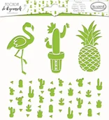 Scrapbooking - Aladine Szablon, flaming i kaktusy - miniaturka - grafika 1