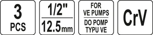 Yato ZESTAW NASADEK DO POMP WTRYSKOWYCH VE - Narzędzia warsztatowe - miniaturka - grafika 4