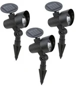 Lampy ogrodowe - Eglo Zestaw 3 reflektorów solarnych wbijanych - miniaturka - grafika 1