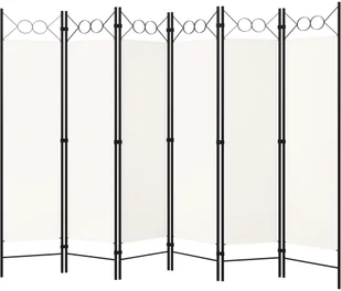 vidaXL Parawan 6-panelowy, biały, 240 x 180 cm vidaXL - Parawany - miniaturka - grafika 2