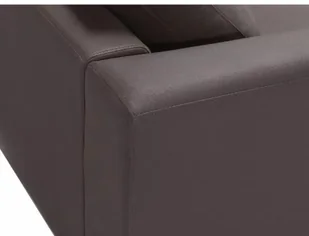 Beliani Sofa narożna skórzana brązowa prawa OSLO - Narożniki - miniaturka - grafika 2