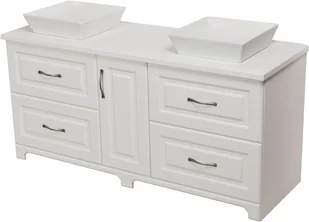 Gante Szafka stojąca z umywalką biała 150 cm seria Finea FNA-B-U150/50/4 + 2x QUAD - Szafki łazienkowe Gante Szafka stojąca z umywalką biała 150 cm seria Finea FNA-B-U150/50/4 + 2x QUAD - Szafki łazienkowe - miniaturka - grafika 1