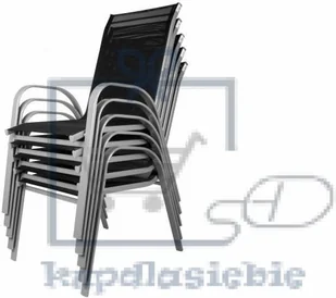 Garthen Zestaw mebli ogrodowych GARTHEN 5 częściowy antracyt - Meble ogrodowe - miniaturka - grafika 3