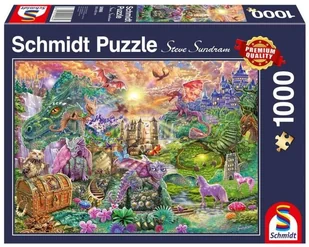 Schmidt Puzzle PQ 1000 Zaczarowana kraina smoków G3 - - Puzzle - miniaturka - grafika 2