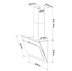 Klarstein Mirage 90 Biały (CGCH3-Mirage90-WH) - Okapy kuchenne - miniaturka - grafika 9