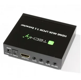 Techly HDMI 4K audio extractor SPDIF Toslink 4x Jack 3.5mm LPCM 5.1CH 7.1CH (025756) - Adaptery i przejściówki - miniaturka - grafika 4