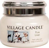 Świece - NoName świeca zapachowa Pure Linen 8 x 9,5 cm wosk/szkło biały twm_937260 - miniaturka - grafika 1