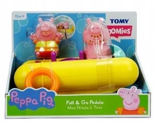 Tomy Toomies Świnka Peppa pływający ponton z figurkami E73107 - Zabawki do kąpieli - miniaturka - grafika 2
