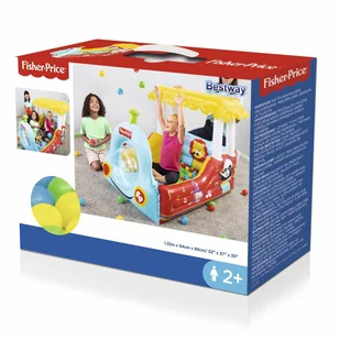 Bestway Bestway 93537 FISHER PRICE DMUCHANY POCIĄG Z PIŁKAMI - Place zabaw - miniaturka - grafika 3