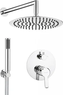 Deante ARNIKA Komplet podtynkowy z deszczownicą Chrom NAC_09QP 5908212084694 - Zestawy baterii łazienkowych - miniaturka - grafika 3