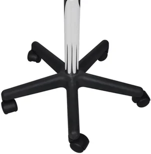 vidaXL Taboret biurowy czerwony - Krzesła i taborety kosmetyczne - miniaturka - grafika 4