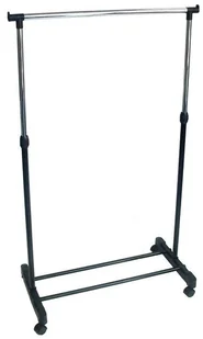 Wieszak stojący na kółkach Ida - czarny - - Wieszaki łazienkowe - miniaturka - grafika 2