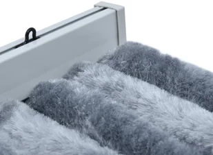 VidaXL Zasłona przeciwko owadom, srebrna, 56x185 cm, szenil 284285 VidaXL - Moskitiery - miniaturka - grafika 5