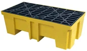 Wózki magazynowe - 133 DOSTAWA GRATIS! 13365999 Wanna wychwytowa paleta ociekowa polietylenowa wymiary 1340x660x430 mm) 65999-uniw - miniaturka - grafika 1