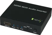 Rozgałęźniki - Techly HDMI 2K4K AUDIO INSERTER HDMI/TOSLINK/AUDIO STEREO L/R IDATA HDMI-AI4K - miniaturka - grafika 1