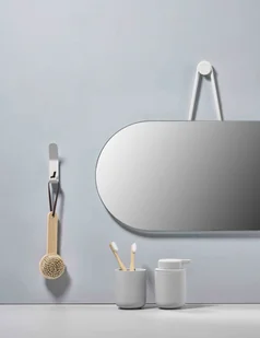 ZONE Denmark ZONE Denmark A-SERIES Owalne Lustro Ścienne - Białe 10810 - Lustra - miniaturka - grafika 2