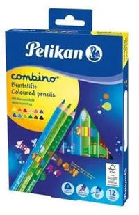 Pelikan AG Kredki Combino trójkątne grube 12 kolorów - Artykuły biurowe - miniaturka - grafika 3