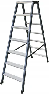 Krause Drabina dwustronna Sepro Anod. 2x7 stopni - Drabiny Krause Drabina dwustronna Sepro Anod. 2x7 stopni - Drabiny - miniaturka - grafika 1