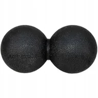 Akcesoria do masażu - Just7Gym podwójna piłka do masażu + 6 cm Czarny - miniaturka - grafika 1