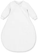 Śpiworki dla dzieci - Sterntaler lekki śpiwór dla niemowląt, z rękawami, zamek błyskawiczny, rozmiar: 50, kremowy 62 biały - miniaturka - grafika 1