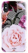 Etui i futerały do telefonów - PURO Glam Geo Flowers - Etui iPhone Xs / X (Pink Peonies) IPCXCGEOFLO2BLK - miniaturka - grafika 1