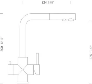 Schock Bateria VITUS 560120 EDM stal szczotkowana INOX - Baterie kuchenne - miniaturka - grafika 2