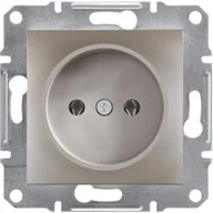 Gniazdka elektryczne - Schneider Asfora gniazdo podtynkowe pojedyncze brązowe EPH3000169 - miniaturka - grafika 1