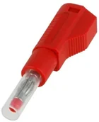 Podzespoły elektroniczne - Wtyk bananowy Amass 25.450.1 RED - miniaturka - grafika 1