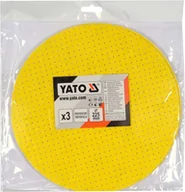 Materiały ścierne - Yato Krążek ścierny perforowany z rzepem 225mm 3szt P60 do szlifierki YT-846003 - miniaturka - grafika 1
