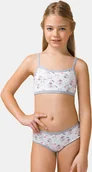 Majtki dla dzieci - Jadea KOMPLET - dziewczęcy top i figi Sweet - miniaturka - grafika 1