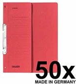 Koszulki na dokumenty - Herlitz Falken skoroszyt z haczykiem, czerwony 80004005 - miniaturka - grafika 1