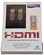 Kable - Antiference Antyferencja 1 m HDMI z certyfikatem wysokiej jakości kabel z Ethernetem dla funkcji Rich 4K/UltraHD zawartość HDMIL1C - miniaturka - grafika 1