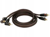 Akcesoria car audio - Ground Zero Gzcc 1.3X kabel przewód Rca 1 metr - miniaturka - grafika 1