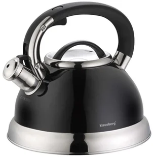 Klausberg Czajnik KB 7204 stalowy indukcyjny z gwizdkiem 2.8 litra czarny połysk KB 7204 - Czajniki na gaz - miniaturka - grafika 2