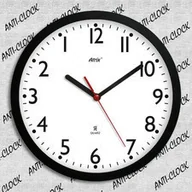 Zegary - Atrix Zegar ścienny rewers z białą tarczą AC2301W - miniaturka - grafika 1