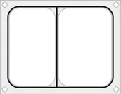 Akcesoria gastronomiczne - Hendi Hendi Matryca forma do zgrzewarek MCS na tackę dwudzielną 227x178 mm Hendi 805466 Matryca forma do zgrzewarek MCS na tackę dwudzielną 227x178 mm Hendi 805466 805466 - miniaturka - grafika 1