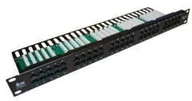 Szafy rack - A-LAN Patch panel PK007 (1U; 19"; kat. 3; UTP; 50xRJ-45) PK007 - miniaturka - grafika 1