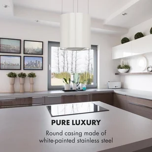 Klarstein Barett Biały (TK15-Barett-WH) - Okapy kuchenne - miniaturka - grafika 4