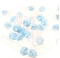 Baby shower i roczek - UNIQUE Plastikowe butelki niebieskie - 24 szt U13939 - miniaturka - grafika 1