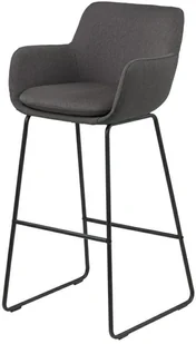 Actona Stołek barowy Lisa dark grey - Taborety i hokery - miniaturka - grafika 2