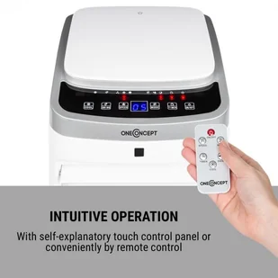 OneConcept OneConcept Freshboxx Pro, chłodnica powietrza, 3 w 1, 65 W, 966 m3/h, 3 prędkości nawiewu, biała ACO17-FreshboxxProWH - Klimatory - miniaturka - grafika 6