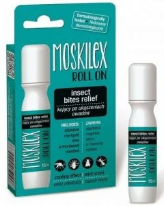 Dermapharm Moskilex Roll On 15Ml - Dla Ludzi Kojący Po Ukąszeniach Owadów - Artykuły przeciw pasożytom - miniaturka - grafika 4