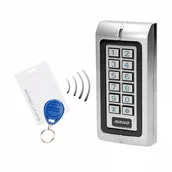 Alarmy - Orno Zamek szyfrowy wąski z czytnikiem kart i breloków zbliżeniowych, IP44 , 1 przekaźnik 3A , wymiary 128x82x28 mm OR-ZS-815 - miniaturka - grafika 1