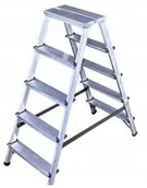 Drabiny - DRABEST Drabina Dwustronna Drabinka Domowa Drbest 2x5 - miniaturka - grafika 1